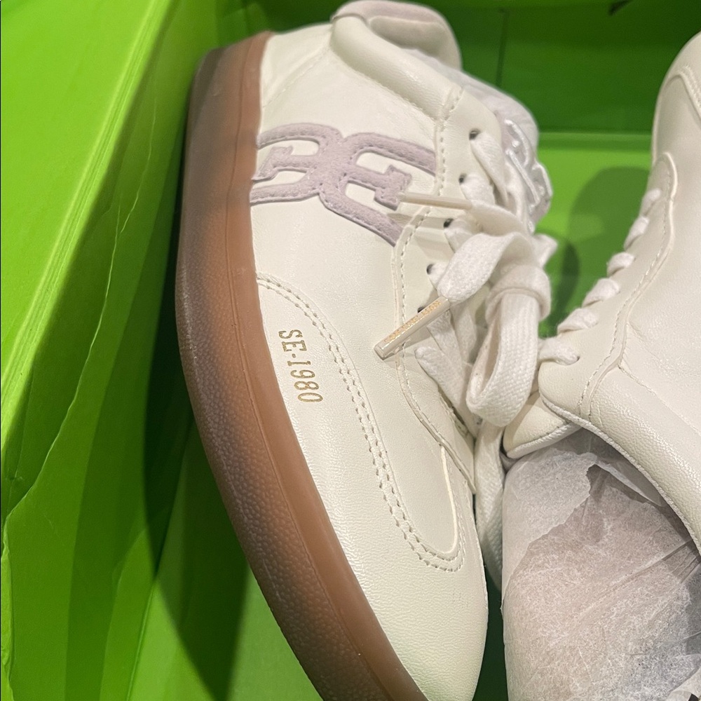 Sam Edelman Tenny white leather sneakers sz 6 M - Picture 9 of 9